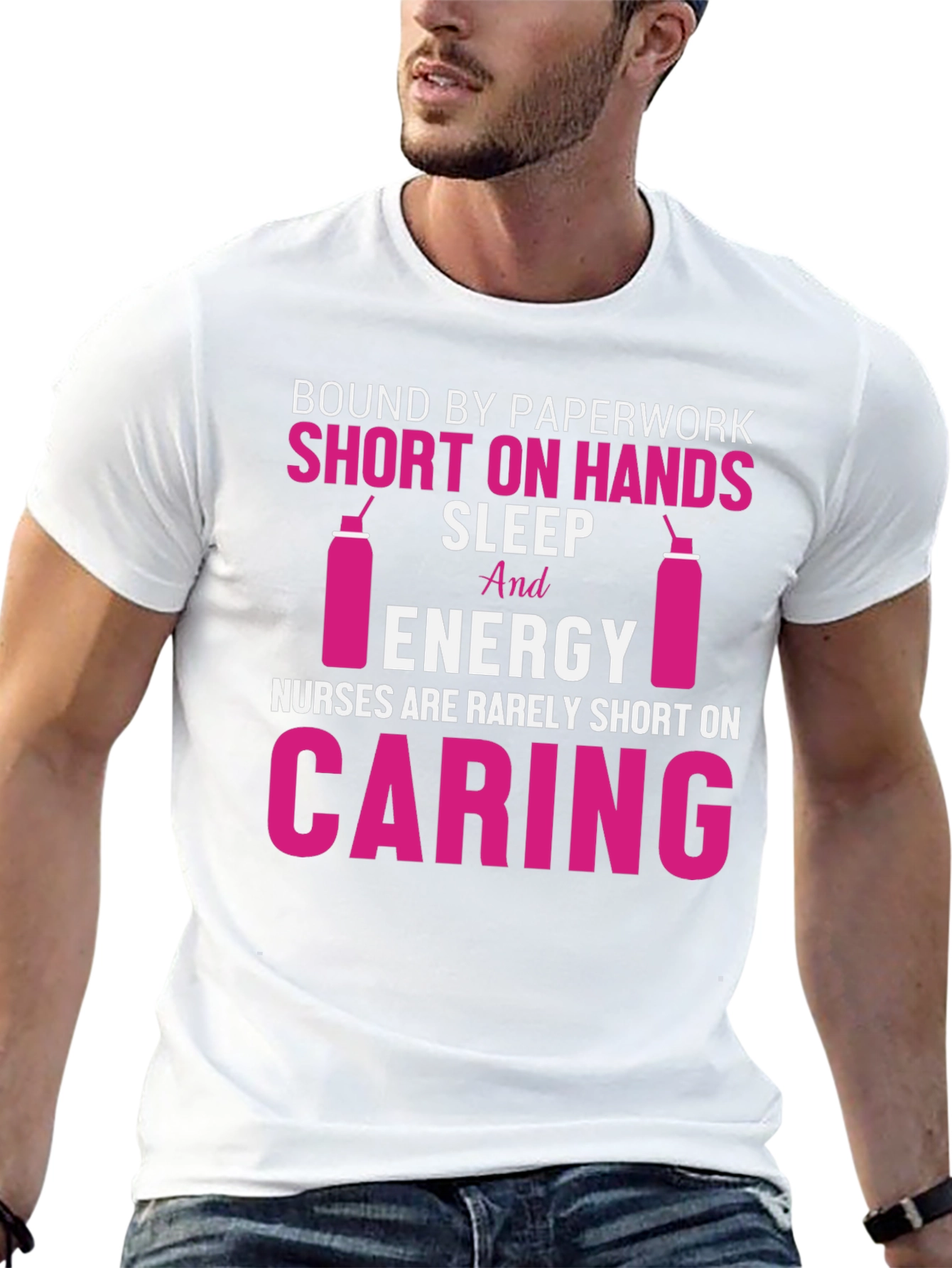 Camiseta Enfermeras Negra - Diseño Divertido
