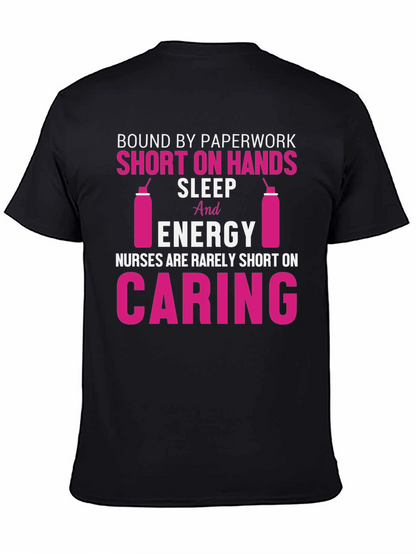 Camiseta Enfermeras Negra - Diseño Divertido