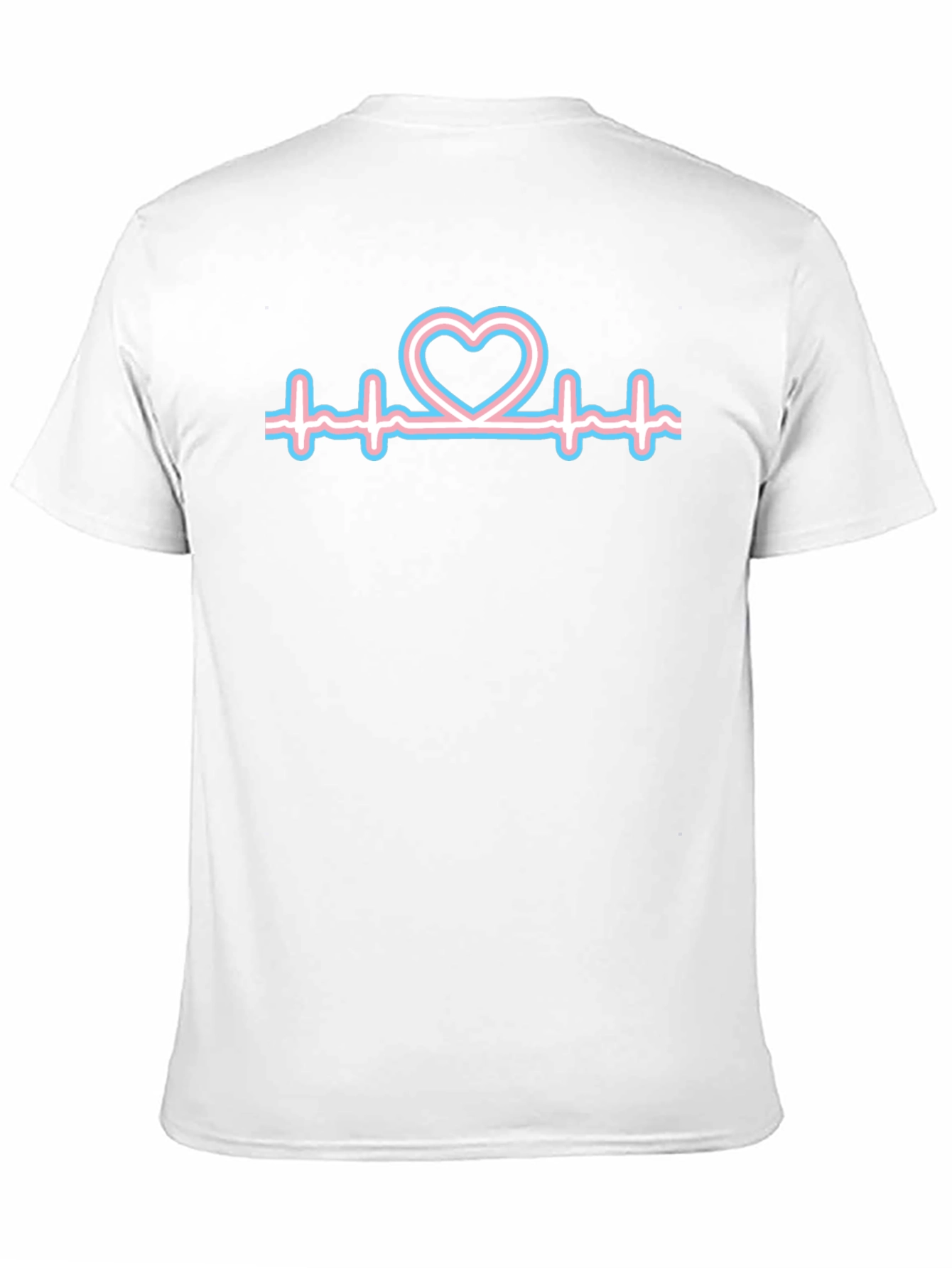 Camiseta Negra con Corazón Transgénero