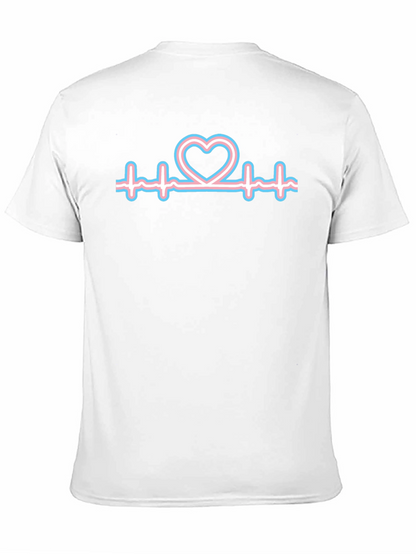 Camiseta Negra con Corazón Transgénero