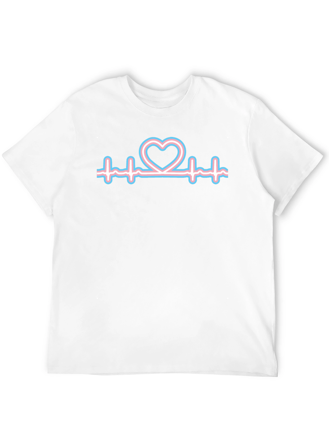 Camiseta Negra con Corazón Transgénero