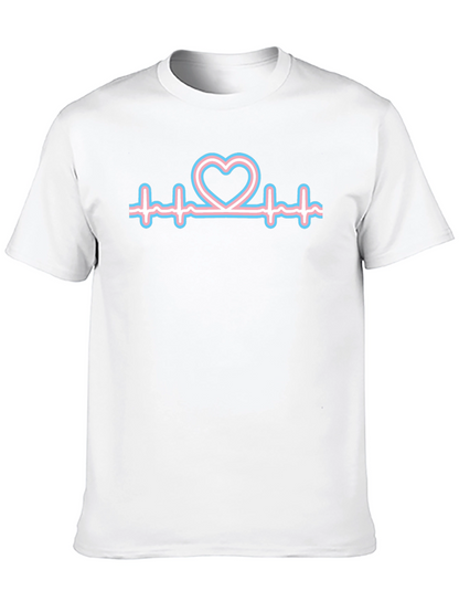 Camiseta Negra con Corazón Transgénero