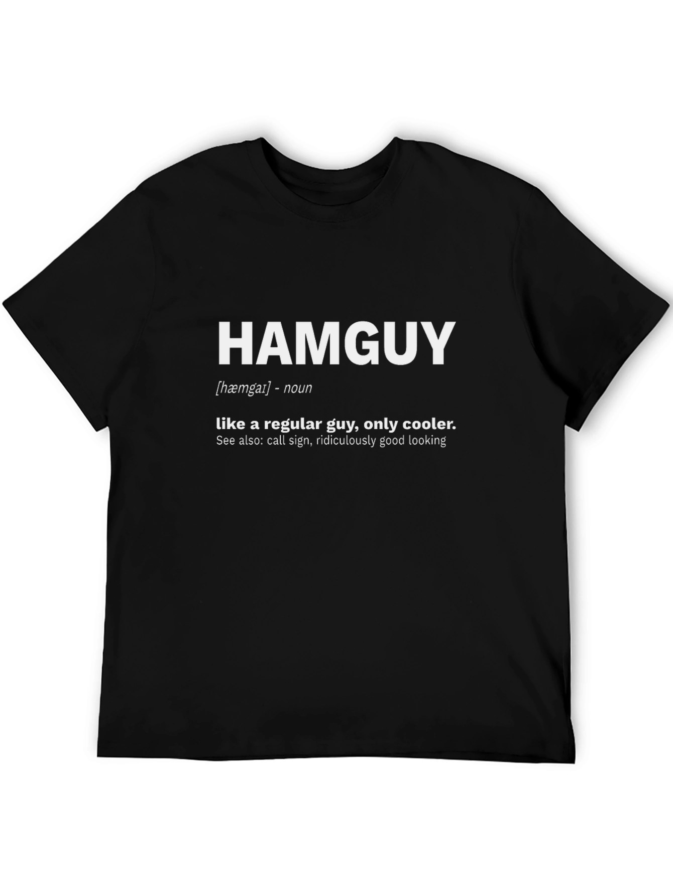 Camiseta Negra Hamguy: Definición Única y Estilo Casual