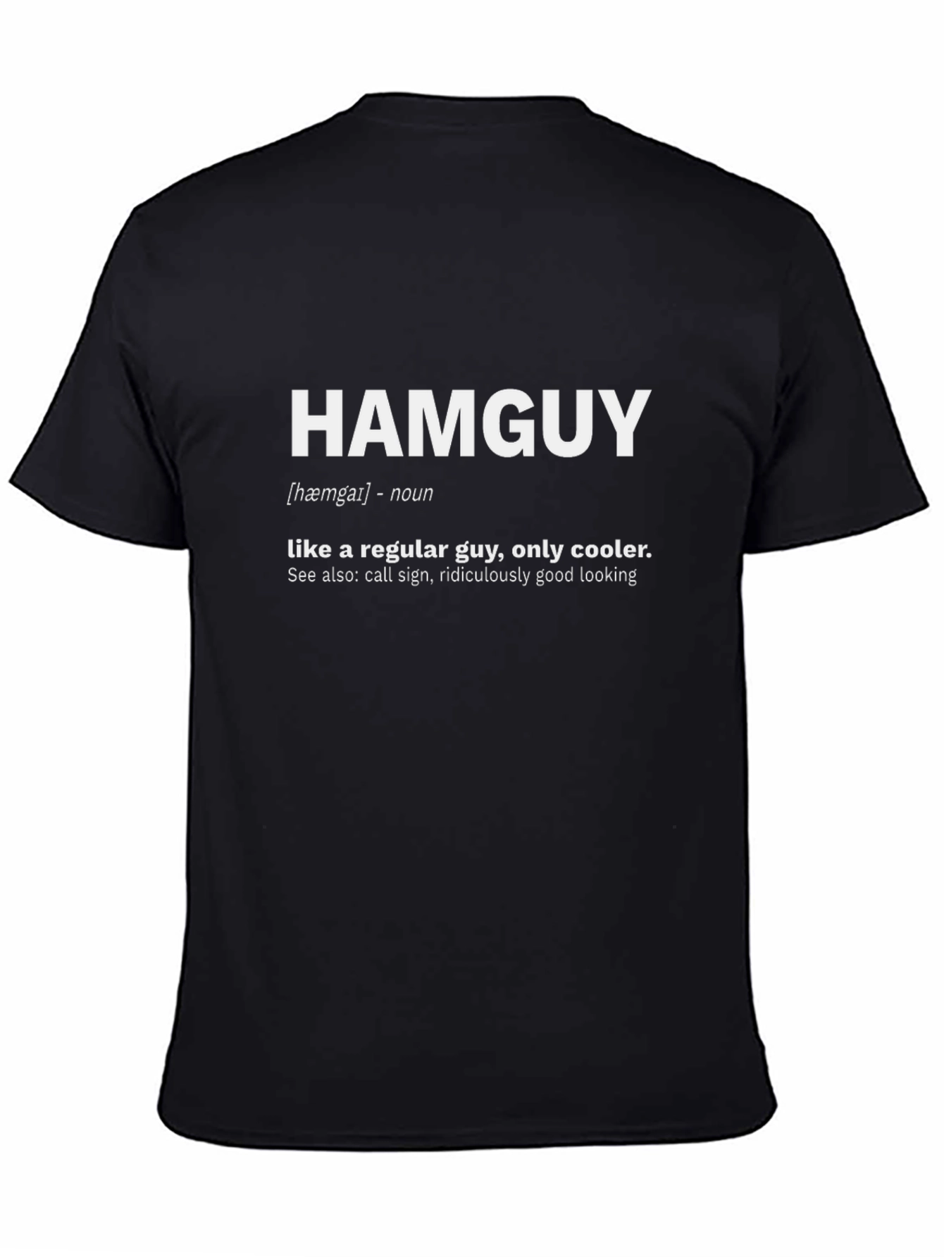 Camiseta Negra Hamguy: Definición Única y Estilo Casual