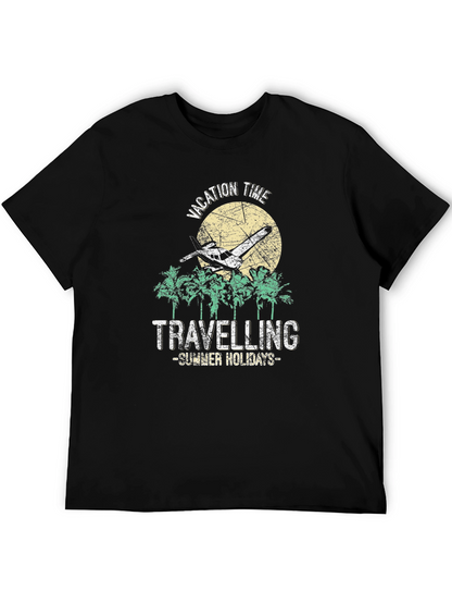 Camiseta Negra Vacaciones de Verano