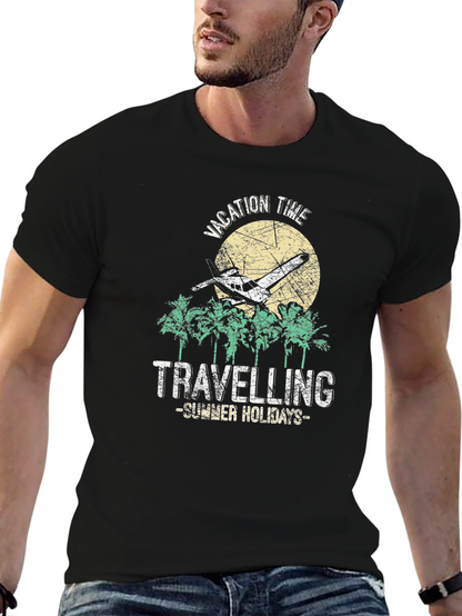 Camiseta Negra Vacaciones de Verano