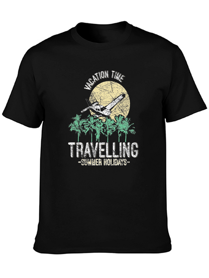 Camiseta Negra Vacaciones de Verano