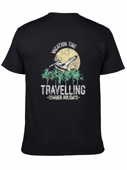 Camiseta Negra Vacaciones de Verano