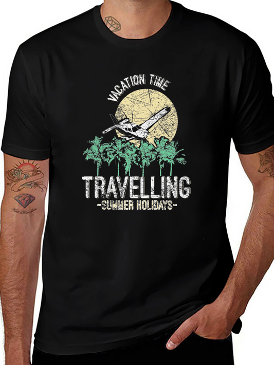 Camiseta Negra Vacaciones de Verano