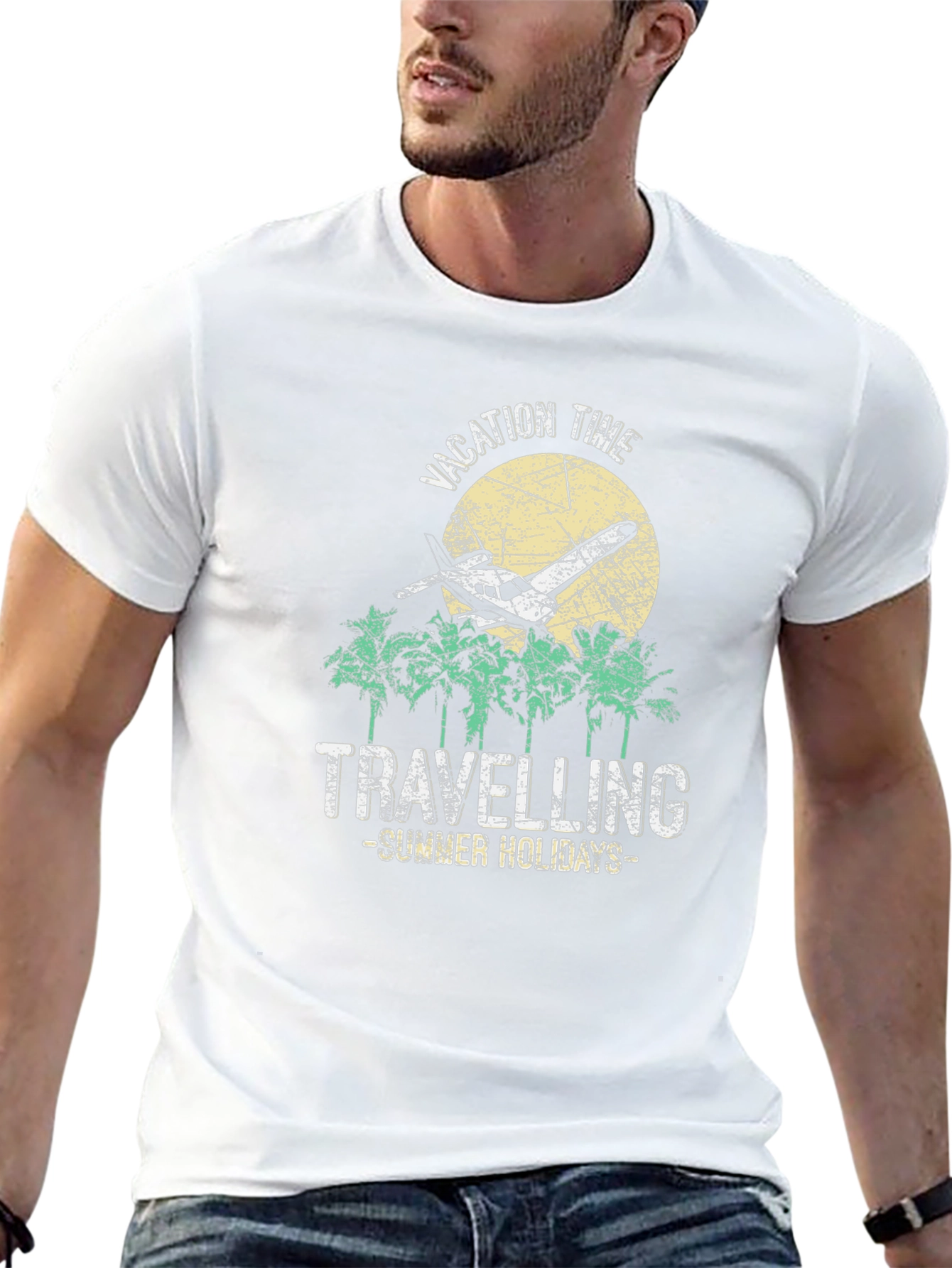 Camiseta Negra Vacaciones de Verano