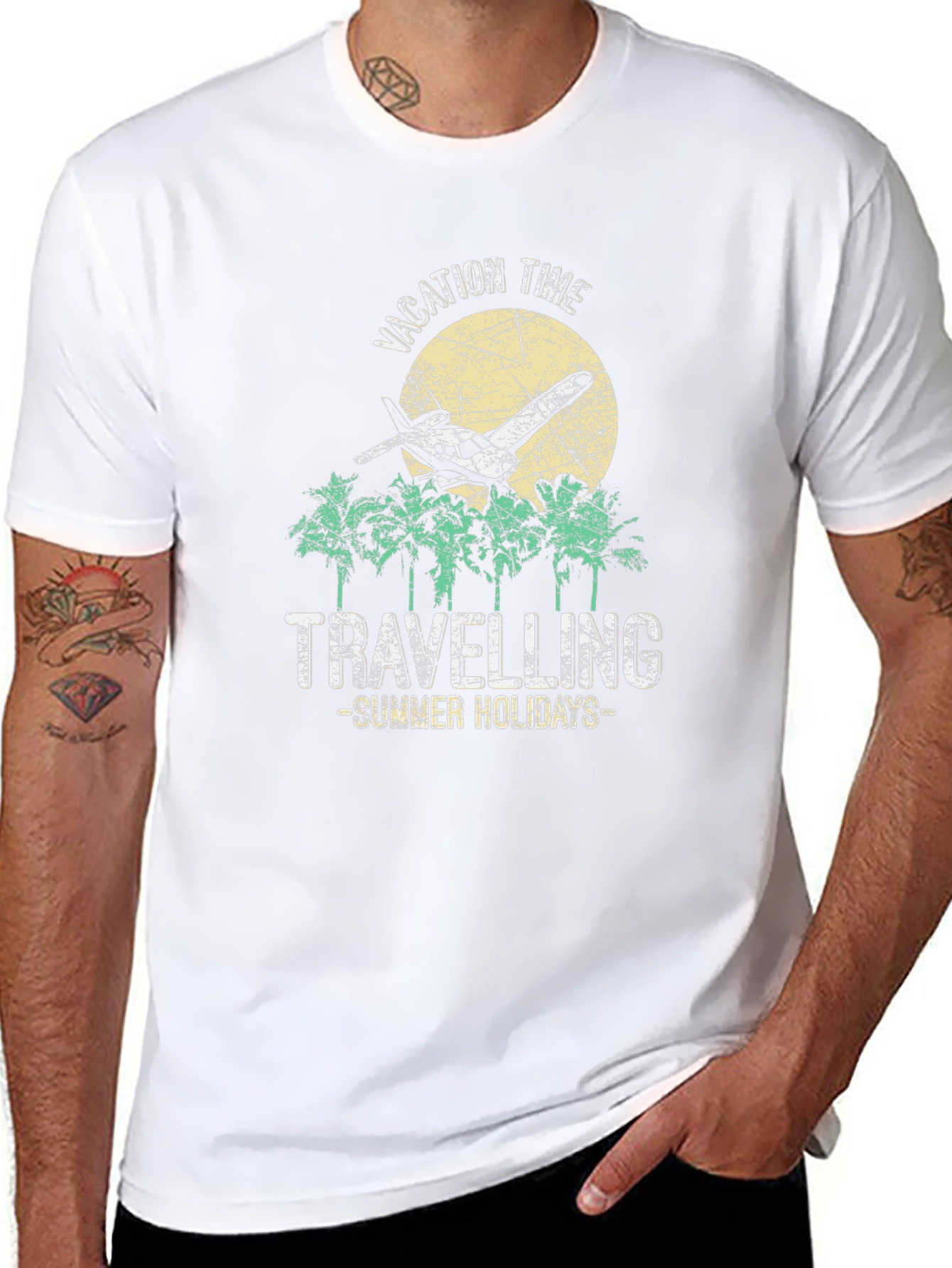 Camiseta Negra Vacaciones de Verano