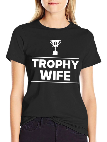 Camiseta Negra Trophy Wife para Hombre