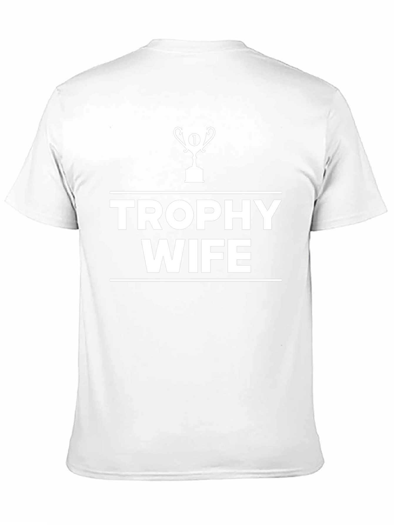 Camiseta Negra Trophy Wife para Hombre
