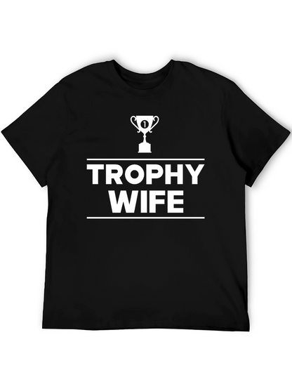 Camiseta Negra Trophy Wife para Hombre