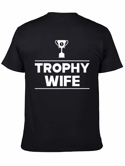 Camiseta Negra Trophy Wife para Hombre