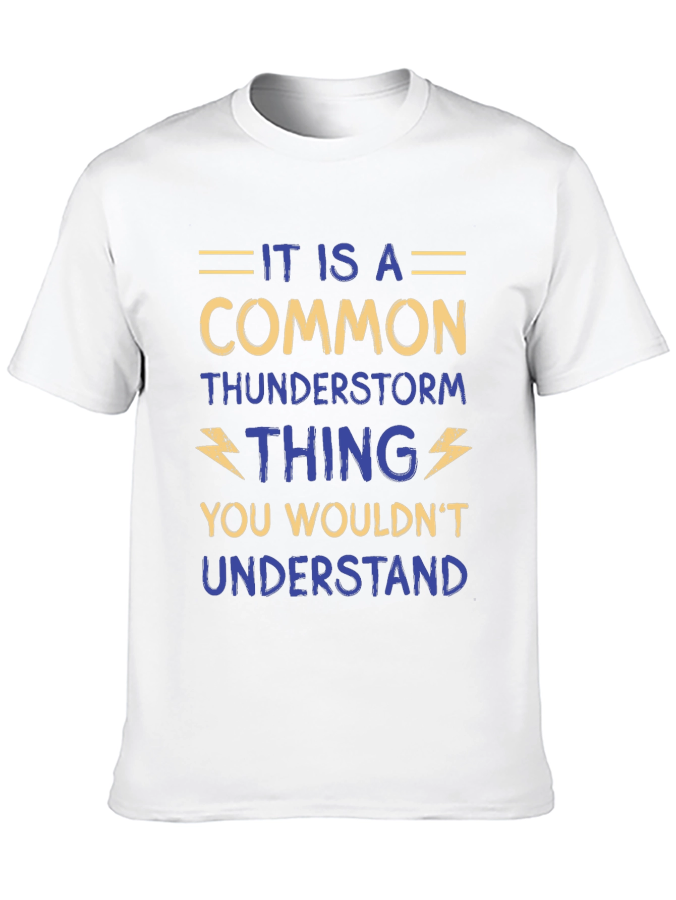 Camiseta Negra con Diseño Humorístico de Tormenta