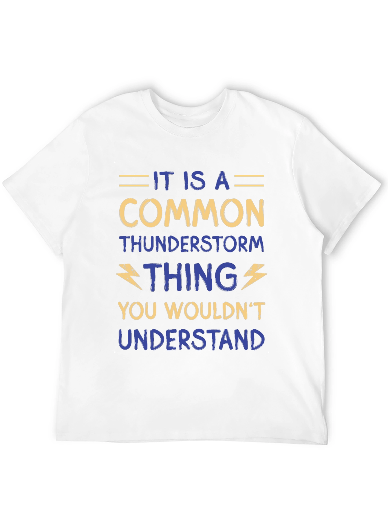 Camiseta Negra con Diseño Humorístico de Tormenta