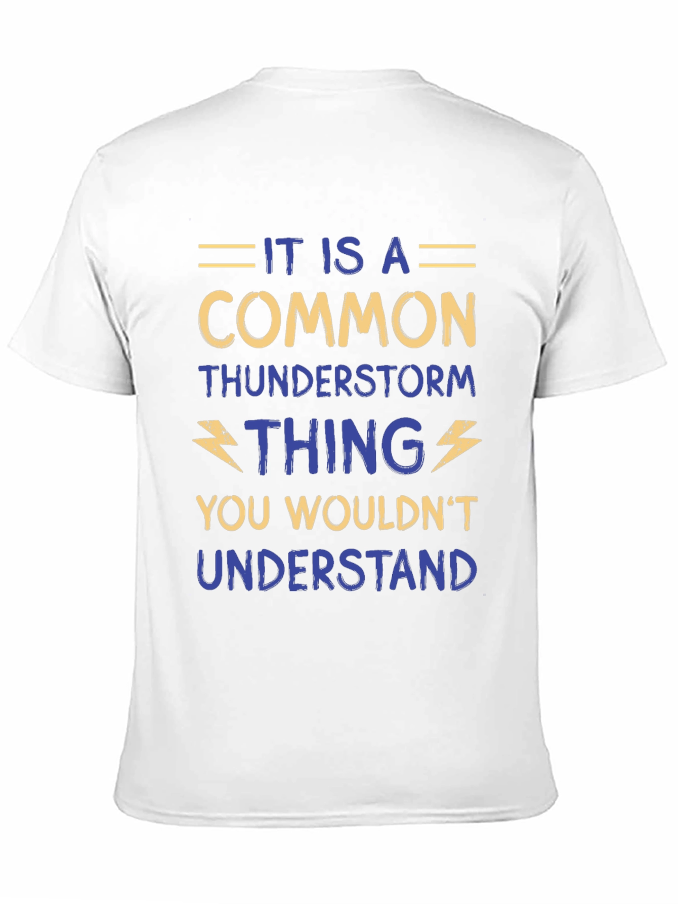 Camiseta Negra con Diseño Humorístico de Tormenta