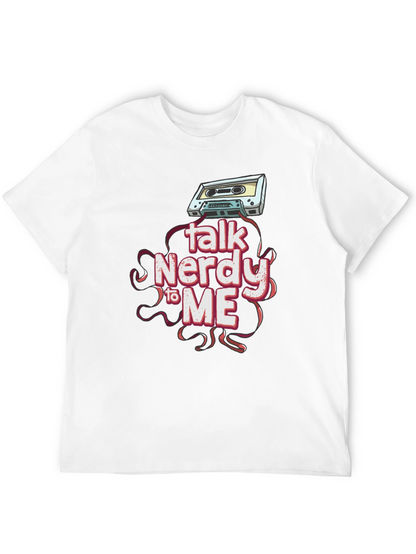 Camiseta Negra Talk Nerdy To Me