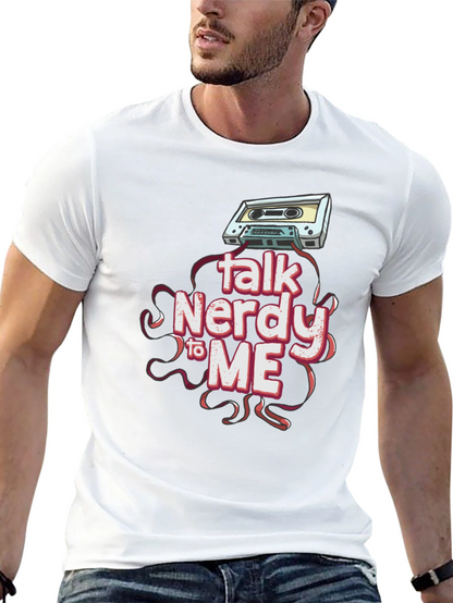 Camiseta Negra Talk Nerdy To Me