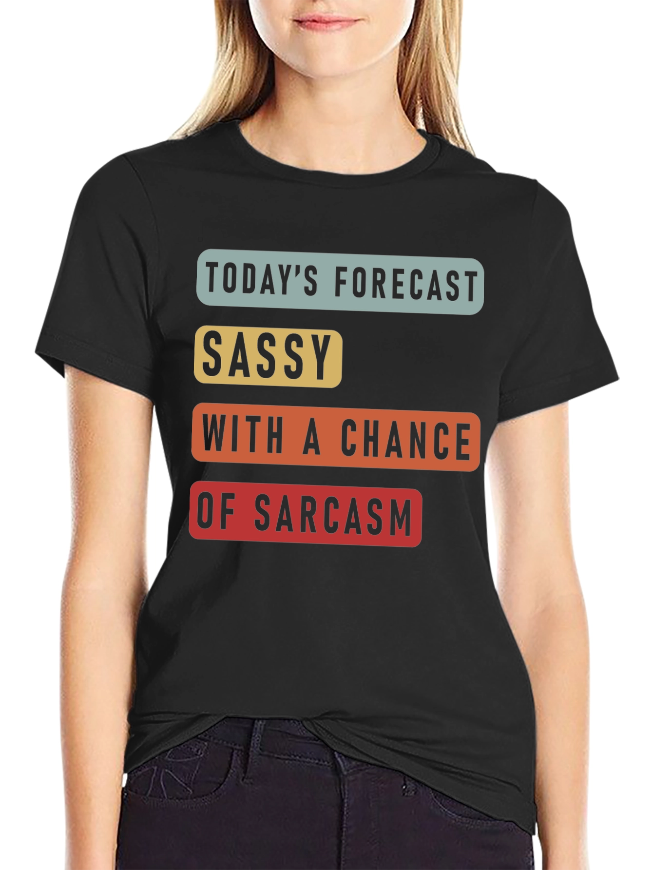 Camiseta Negra con Mensaje Divertido
