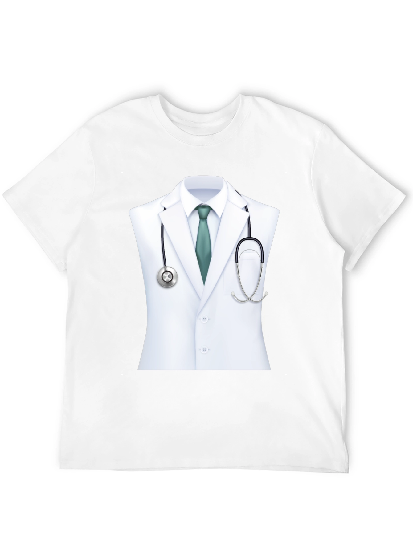 Camiseta Negra con Diseño de Doctor