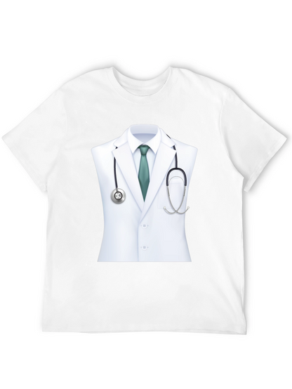 Camiseta Negra con Diseño de Doctor