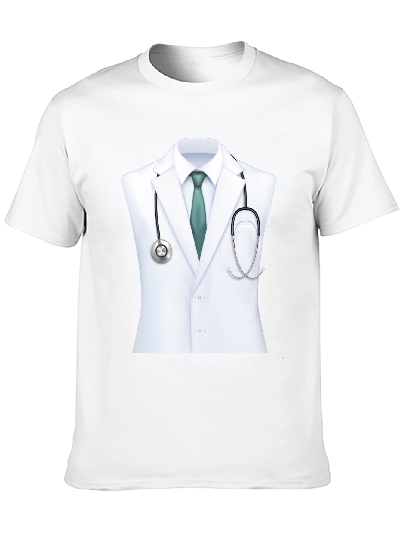 Camiseta Negra con Diseño de Doctor