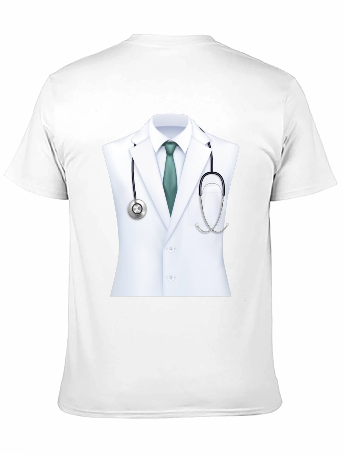 Camiseta Negra con Diseño de Doctor