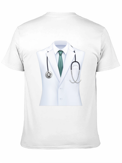 Camiseta Negra con Diseño de Doctor