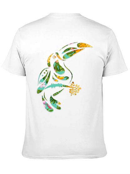Camiseta Negra con Diseño de Tucán Tropical