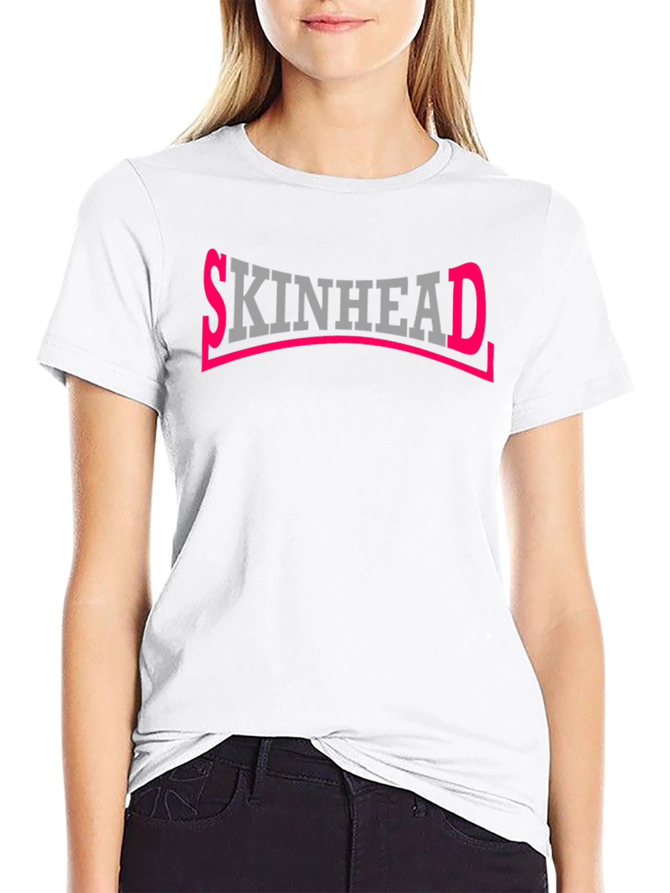 Camiseta Negra Skinhead para Hombre