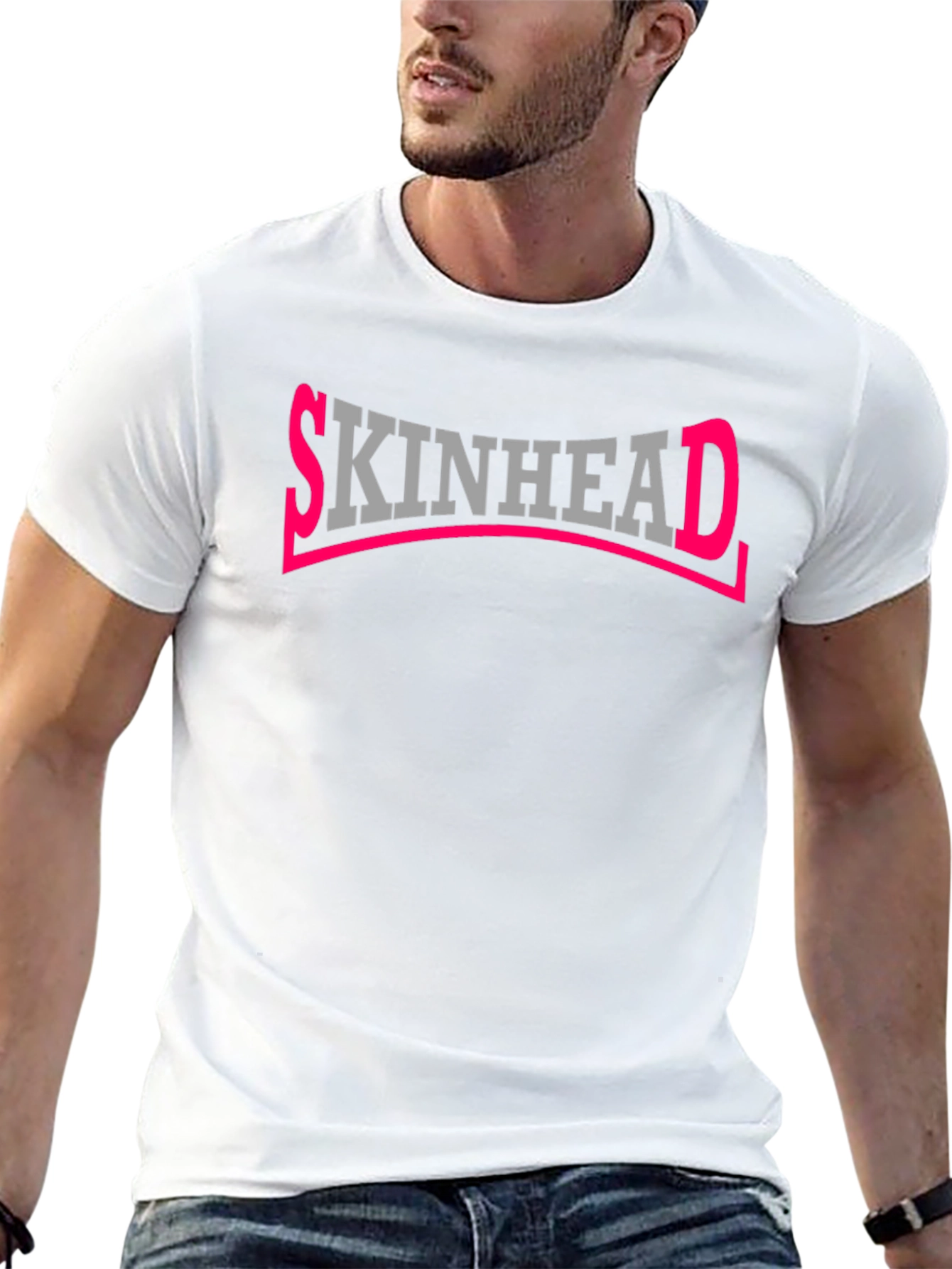 Camiseta Negra Skinhead para Hombre