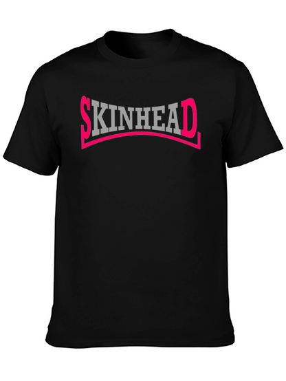 Camiseta Negra Skinhead para Hombre