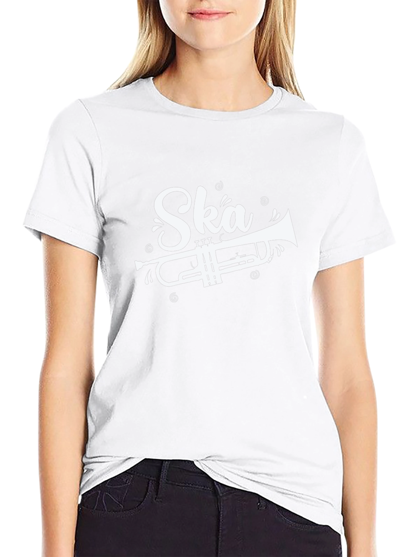 Camiseta Negra Ska con Trompeta