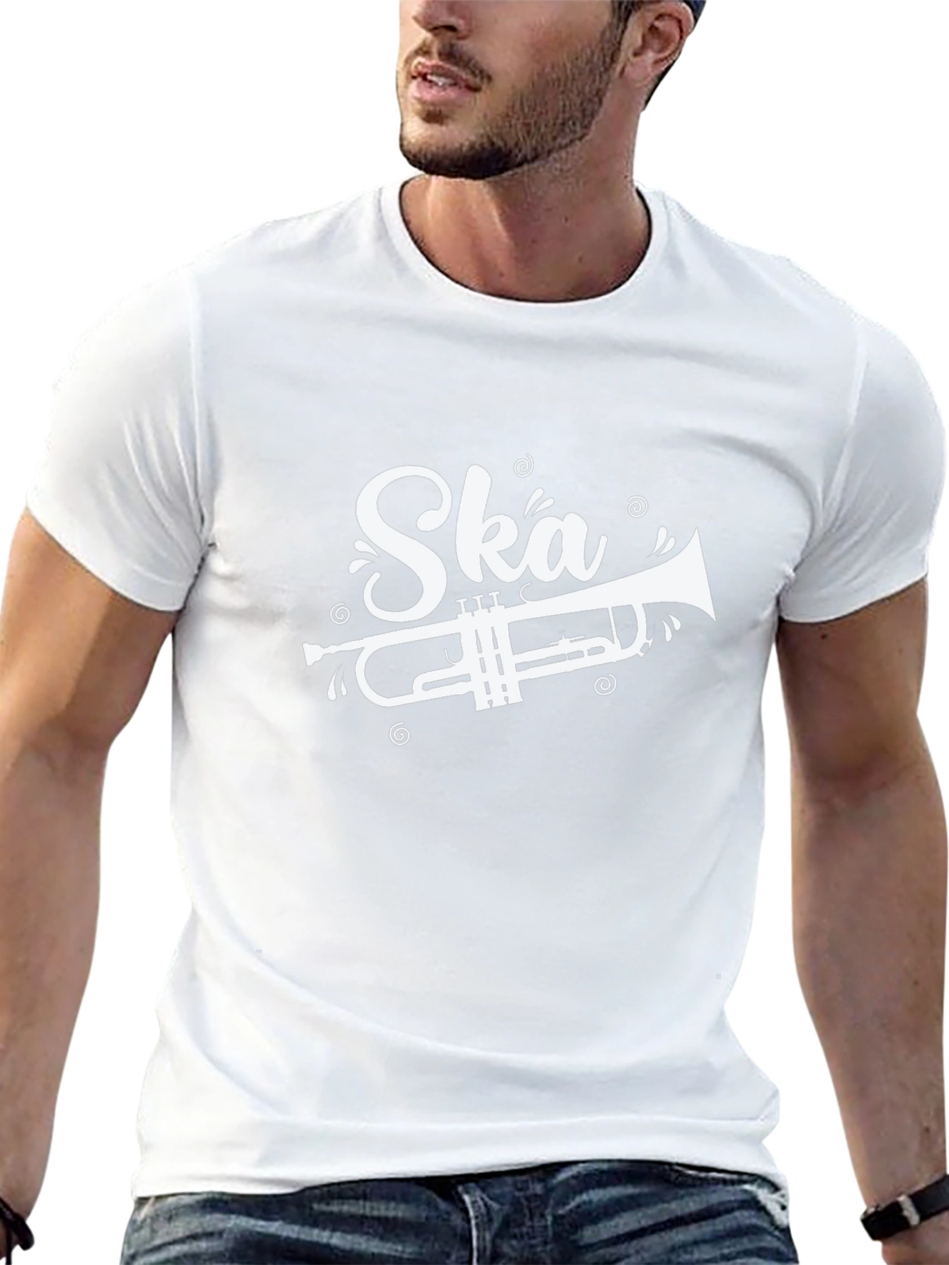Camiseta Negra Ska con Trompeta