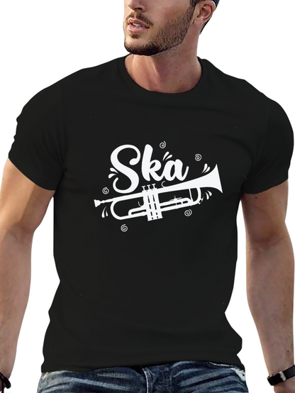 Camiseta Negra Ska con Trompeta