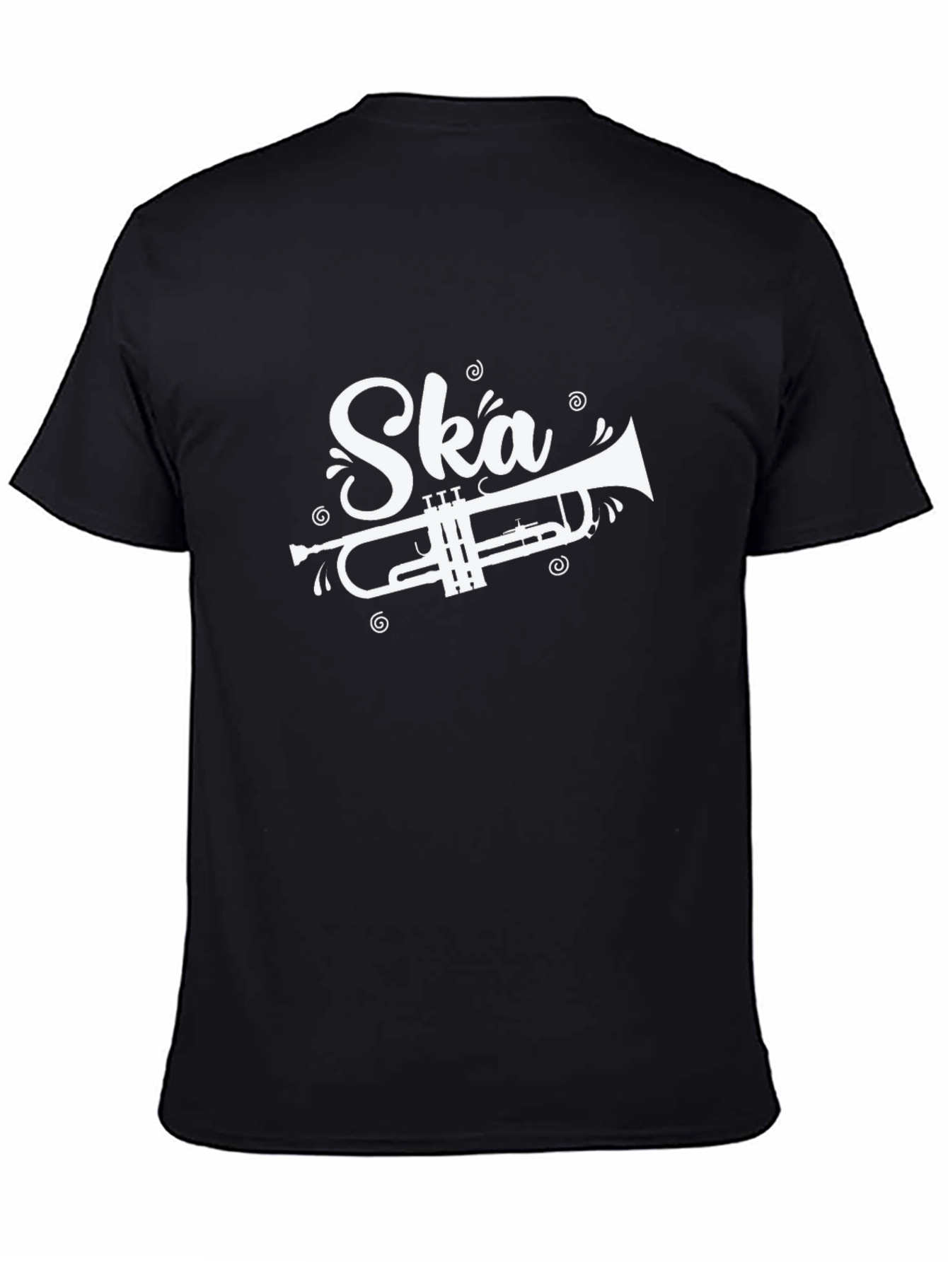 Camiseta Negra Ska con Trompeta