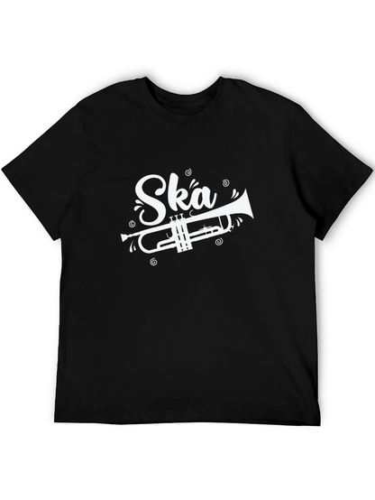 Camiseta Negra Ska con Trompeta