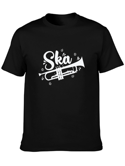 Camiseta Negra Ska con Trompeta