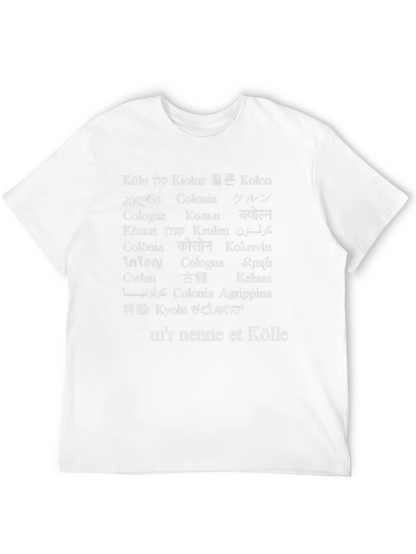 Camiseta Köln Multilingüe Negra para Amantes de Colonia