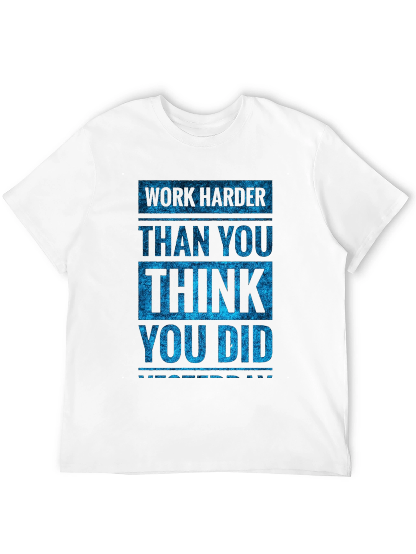Camiseta Negra Motivacional: Work Harder