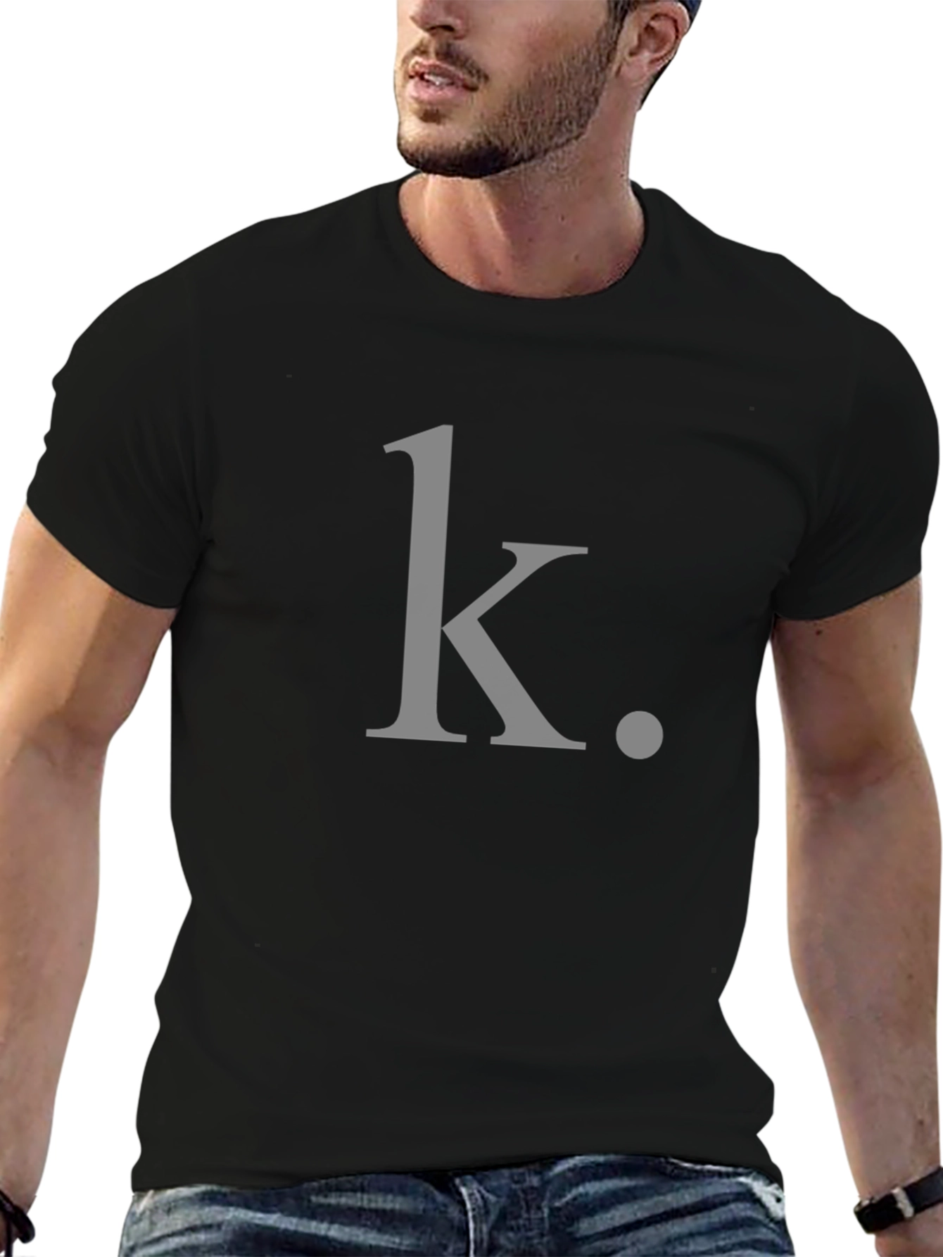 Camiseta Negra con Diseño k.