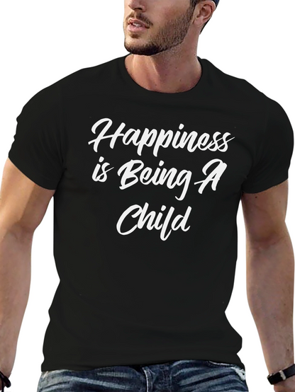 Camiseta Negra: La Felicidad es Ser Niño