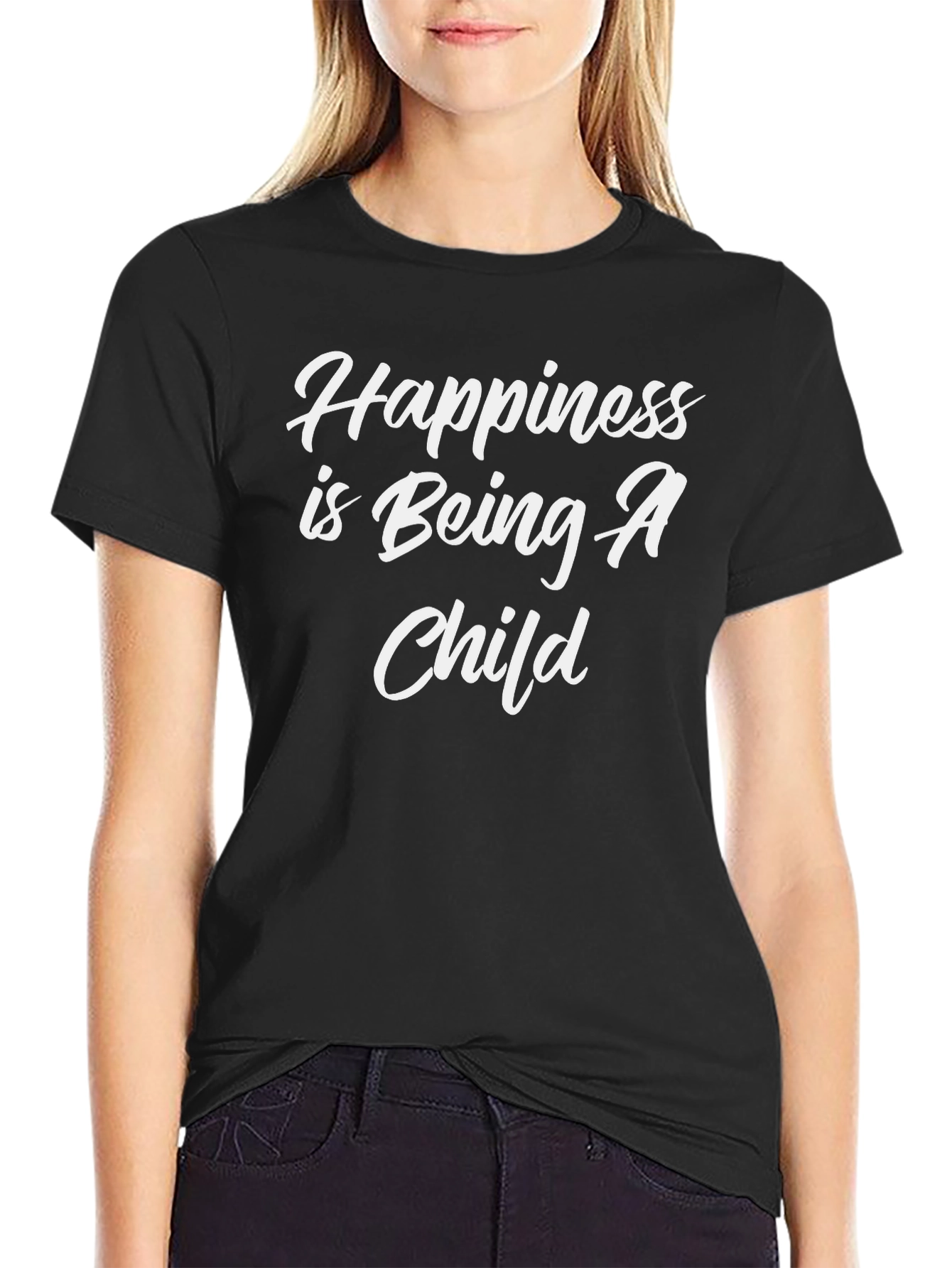 Camiseta Negra: La Felicidad es Ser Niño