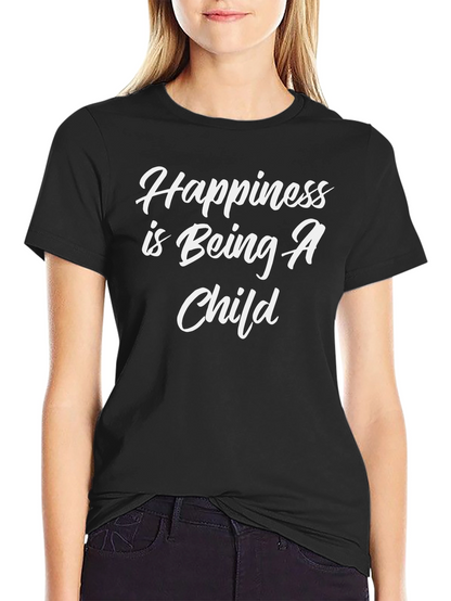 Camiseta Negra: La Felicidad es Ser Niño