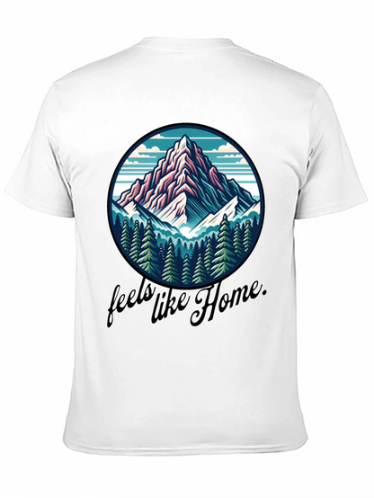 Camiseta Negra Se Siente como en Casa Montaña