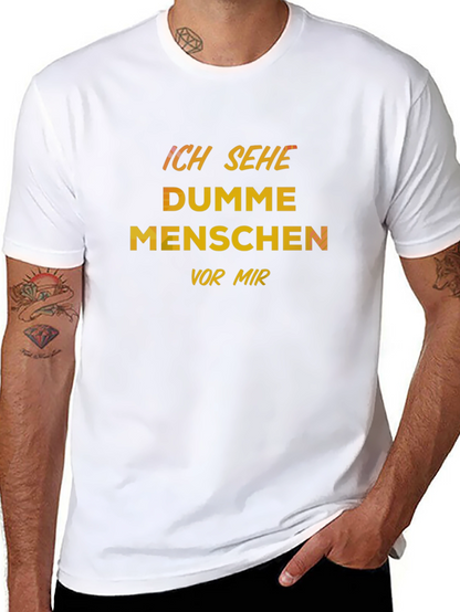 Camiseta Negra con Texto Veo Gente Tonta