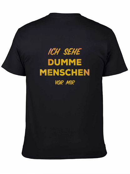 Camiseta Negra con Texto Veo Gente Tonta