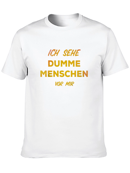 Camiseta Negra con Texto Veo Gente Tonta